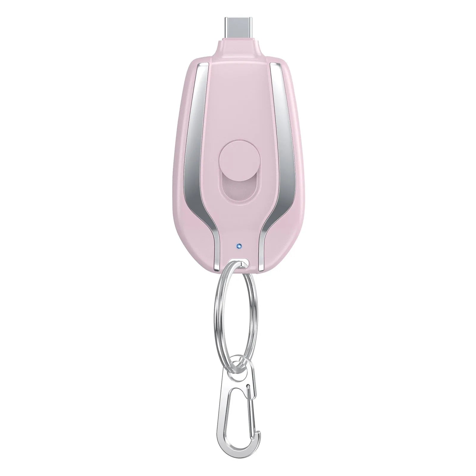 Carregador Chaveiro Portátil - iPhone e Tipo C com Carga Rápida 1500mAh - Compacto e Elegante - Decora Byte