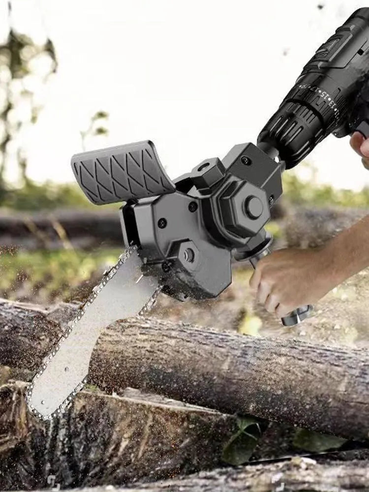 Kit Adaptador de Motosserra para Furadeira e Parafusadeira Elétrica - Corte Preciso e Multifuncionalidade com Drill Chainsaw 6 Pol - Decora Byte