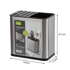 Porta Talher de Pia em Aço Inox - Organização com Elegância