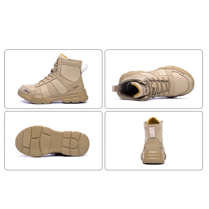 Bota IronSafe com Biqueira de Aço, Solado Antiderrapante e Proteção contra Perfurações - Decora Byte