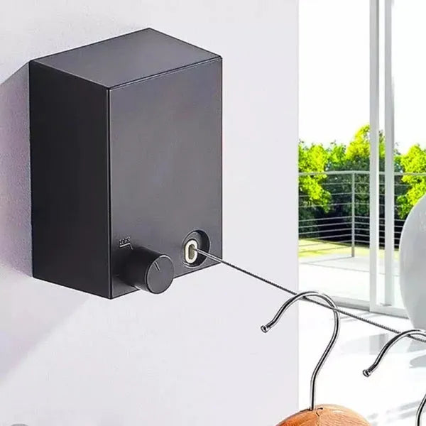 Varal Invisível Retrátil de Aço Inoxidável – 4,2m e Capacidade 20kg