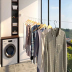 Varal Invisível Retrátil de Aço Inoxidável – 4,2m e Capacidade 20kg