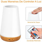 Luminária de Mesa LED RGB com Controle - Transforme Seu Ambiente com 13 Cores Ajustáveis e Iluminação Personalizada - Decora Byte