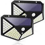 LUMINÁRIA SOLAR 100 LEDS COM SENSOR DE MOVIMENTO