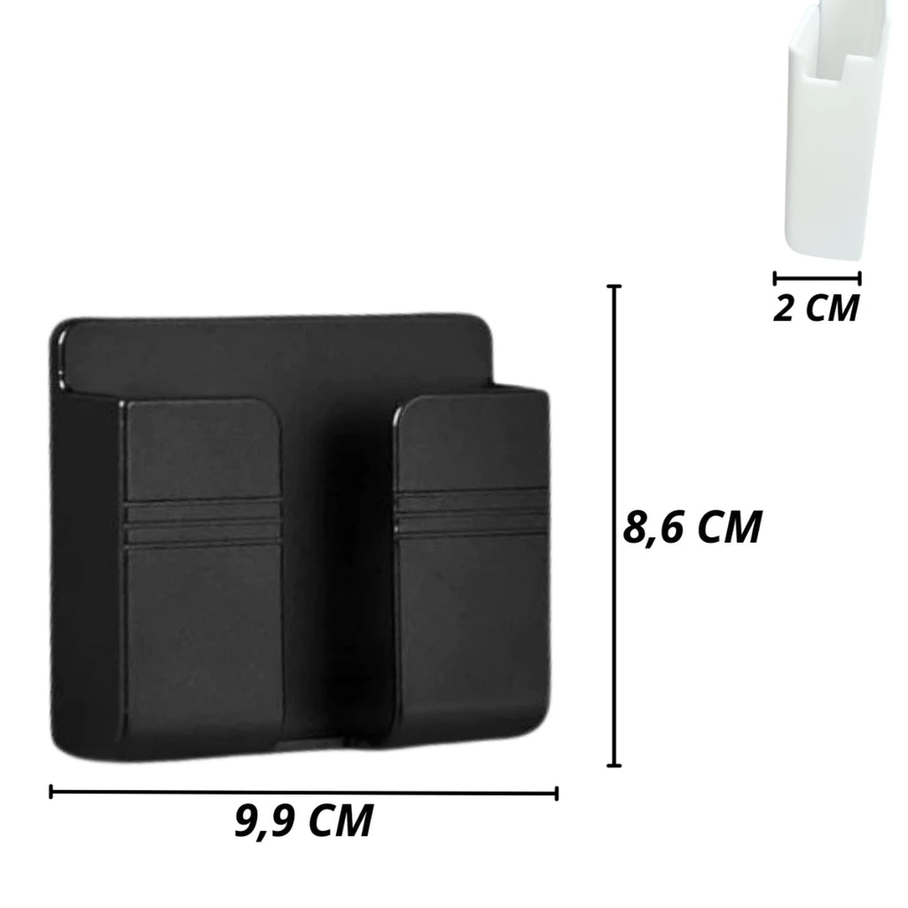 Suporte de Parede para Celular com Adesivo – Fixação Forte e Sem Furos