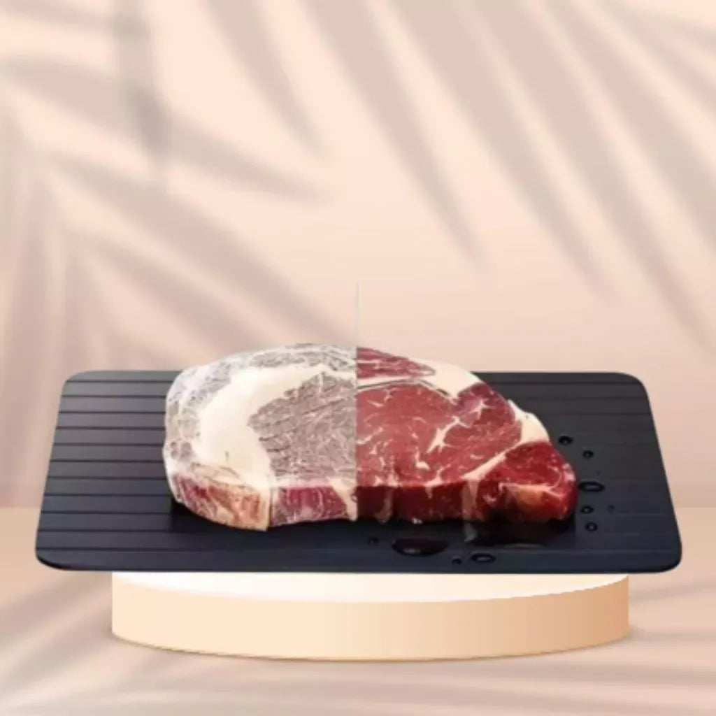 Tábua Descongelante Rápida 36x21 cm – Supercondutora para Carnes, Frutos‑do‑Mar e Legumes