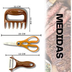 Conjunto de Facas ByteChef Churrasco 8 em 1 - Kit em Aço Inoxidável com Lâminas Afiadas e Design Ergonômico - Decora Byte