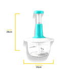 Triturador Manual 1.5L com Pressão – Processador de Alimentos Sem Corda