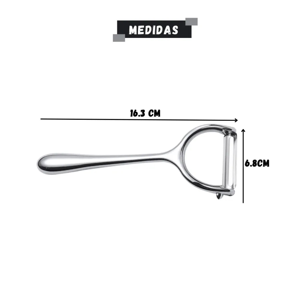 Descascador Ergonômico Inox™ – Legumes e Frutas com Facilidade