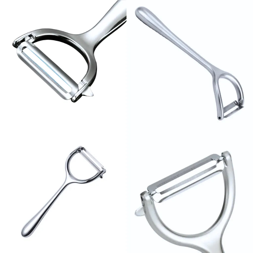 Descascador Ergonômico Inox™ – Legumes e Frutas com Facilidade