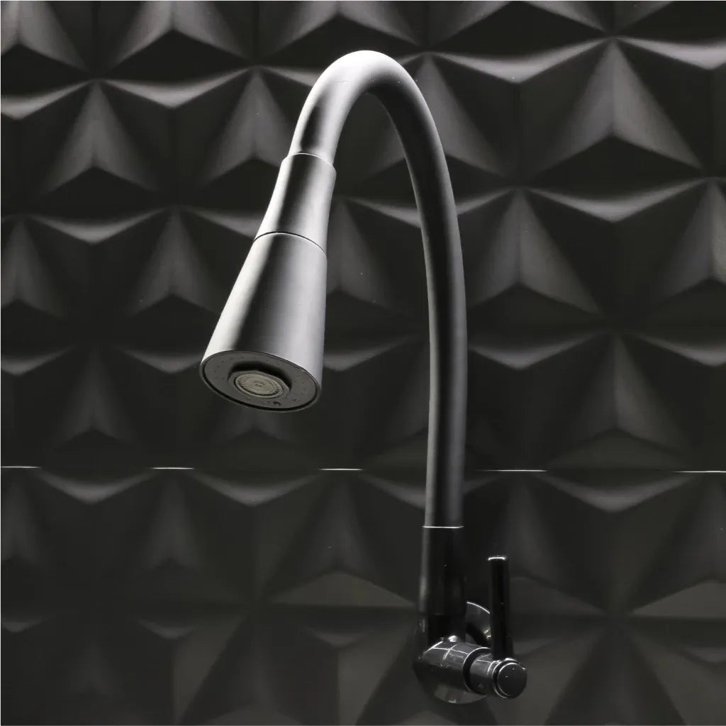 Torneira Gourmet Flexível Black Matte com Jato Duplo – BlackFlex Pro 1/2"