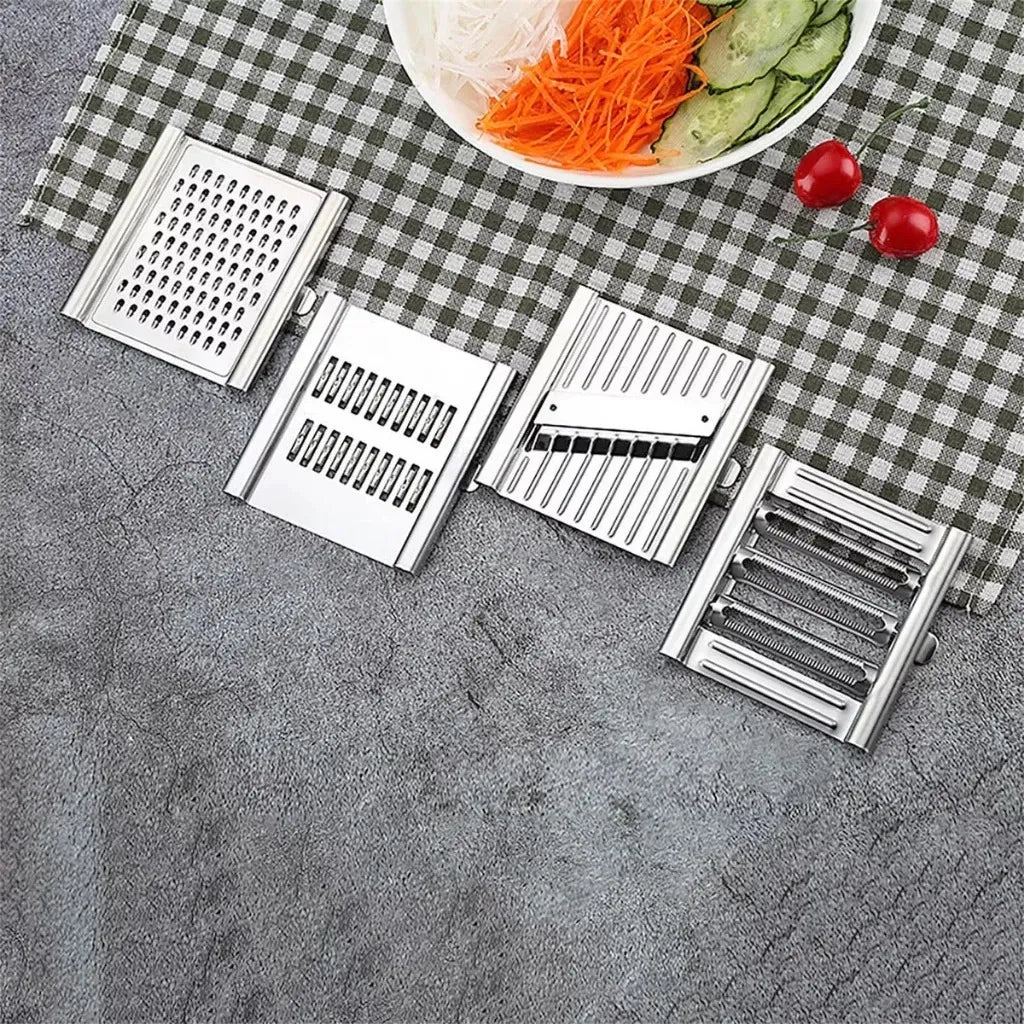 Ralador e Fatiador 4 em 1 Profissional Premium de Aço Inox