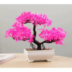 Bonsai Decorativo com Vaso Branco – 25cm | Toque de Paz para Seu Ambiente