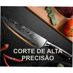 Faca do Chef Xituo™ – Corte Profissional 8" em Aço Inox Premium