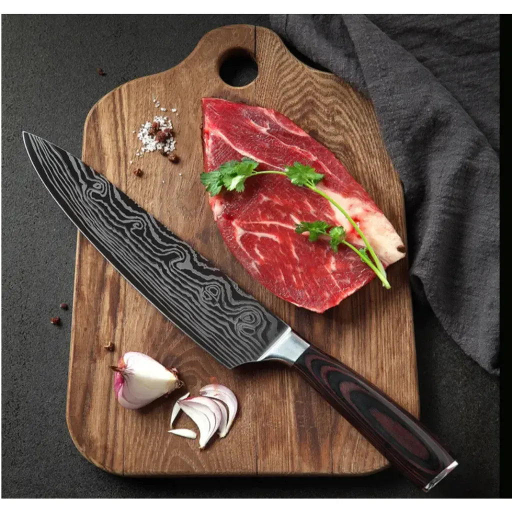 Faca do Chef Xituo™ – Corte Profissional 8" em Aço Inox Premium