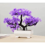 Bonsai Decorativo com Vaso Branco – 25cm | Toque de Paz para Seu Ambiente