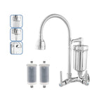 Torneira de Parede com Filtro e Cano Flexível – Água Pura e Praticidade na Cozinha