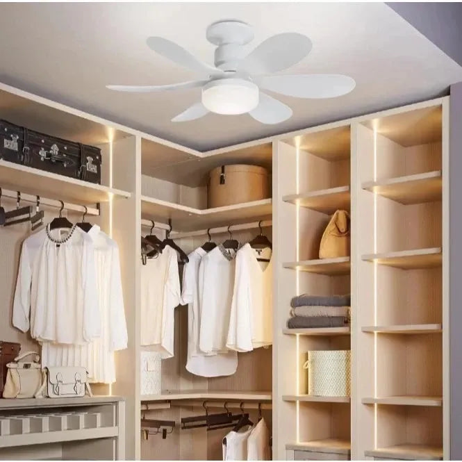 Ventilador de Teto 2 em 1 com Luminária LED e Controle Remoto