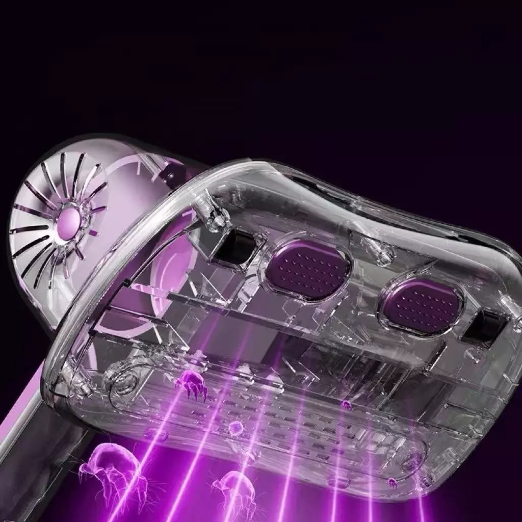 Aspirador Portátil Antiácaro com Luz UV – Elimine Germes e Alergias