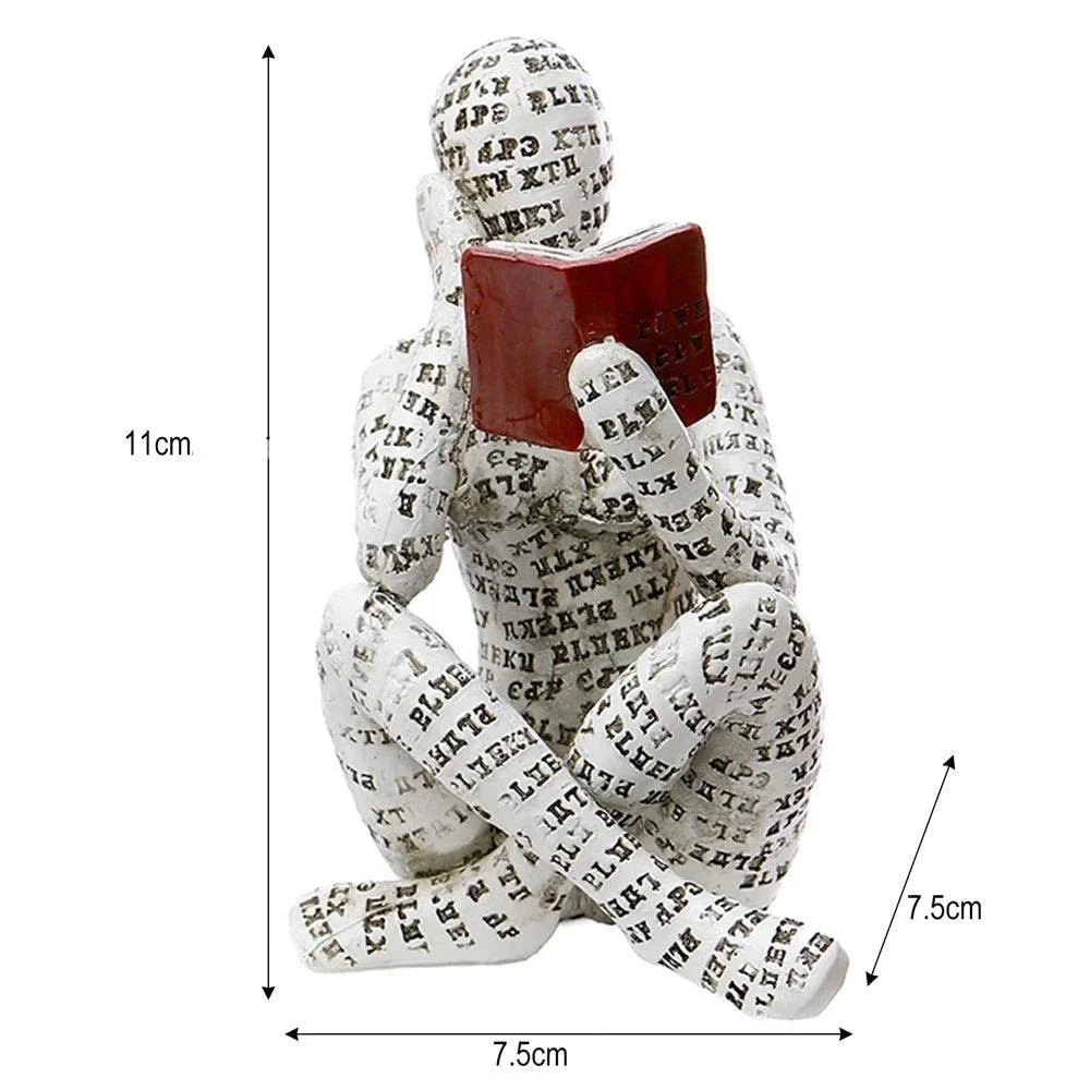 Escultura Abstrata Decorativa em Resina