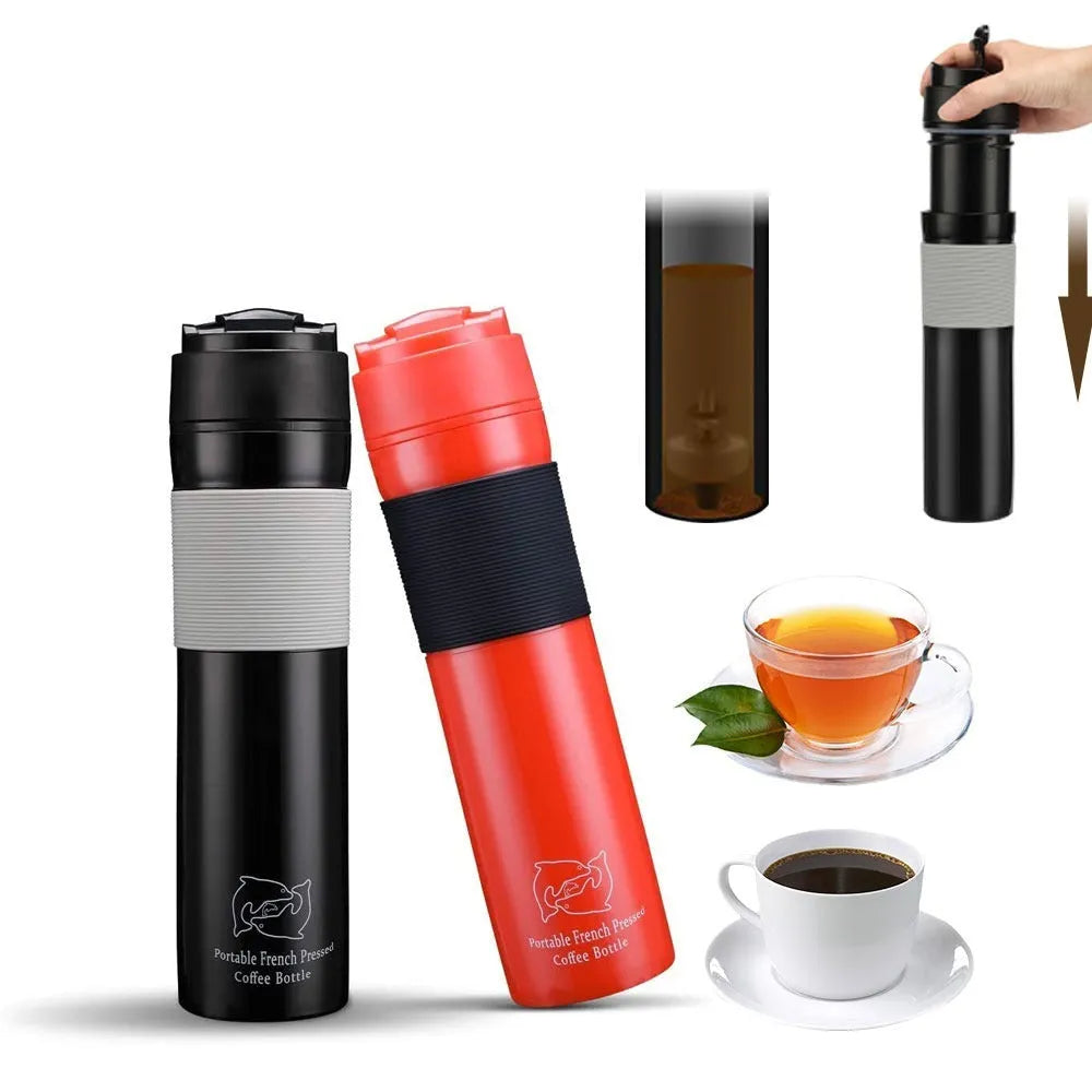 Cafeteira Portátil Elétrica Expressa - Café Quente e Saboroso em 3 Minutos com Design Compacto - Decora Byte