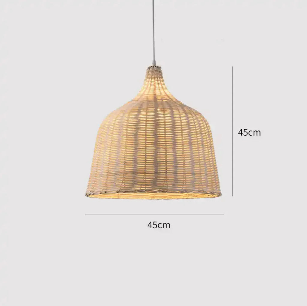 Luminária de Bambu Artesanal para Casa - Decoração Sofisticada e Sustentável com Design Feito à Mão - Decora Byte