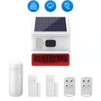 Sistema de Alarme Solar Wifi Segurança Doméstica Luz e Sirene