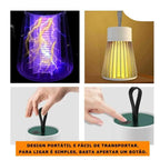 Lâmpada Mata Mosquitos Ultravioleta - Elimina Pernilongos e Mosquitos com Luz UV, Silenciosa e Atóxica - Decora Byte