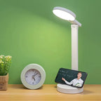 Luminária de Mesa para Estudo LED Recarregável - Luz Proteção para os Olhos, Brilho Ajustável e Design Moderno - Decora Byte