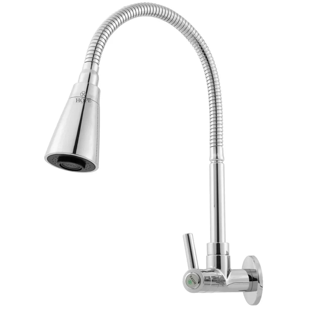 Torneira Gourmet Flexível Inox Cromada com Jato Duplo – FlexShine Pro 1/2"