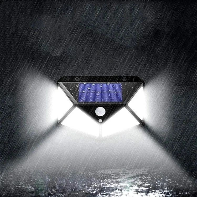 LUMINÁRIA SOLAR 100 LEDS COM SENSOR DE MOVIMENTO