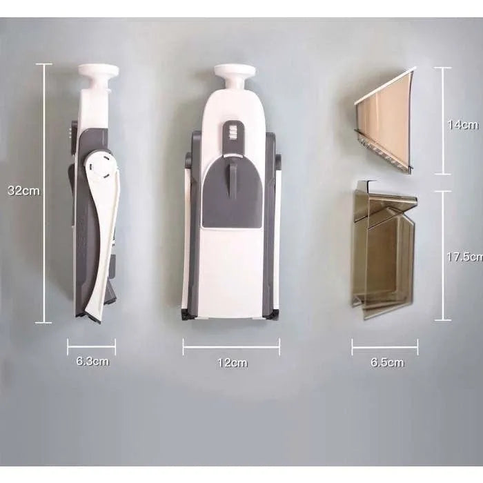 Cortador Profissional ByteChef Slice 5 em 1 - Corta, Fatia, Rala, Espessura Ajustável e Lâminas de Aço Inox - Decora Byte