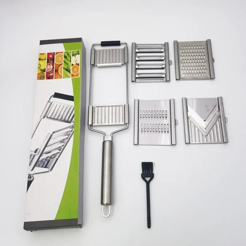 Ralador e Fatiador 4 em 1 Profissional Premium de Aço Inox