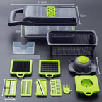 Cortador Multifuncional ByteChef 16 em 1 - Pica, Rala, Fatia, Tritura com Segurança e Precisão - Decora Byte