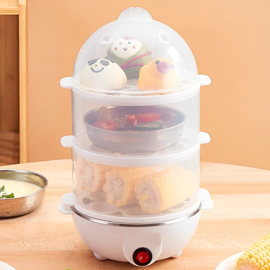 Cozedor Elétrico de Ovos e Legumes a Vapor