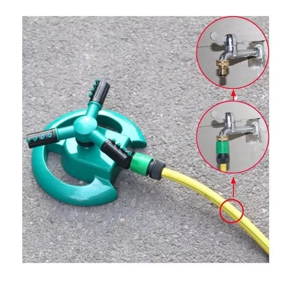 Aspersor Giratório DecoJet 360° - Irrigação Automática e Precisa para Seu Jardim - Decora Byte