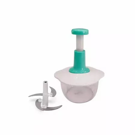 Triturador Manual 1.5L com Pressão – Processador de Alimentos Sem Corda