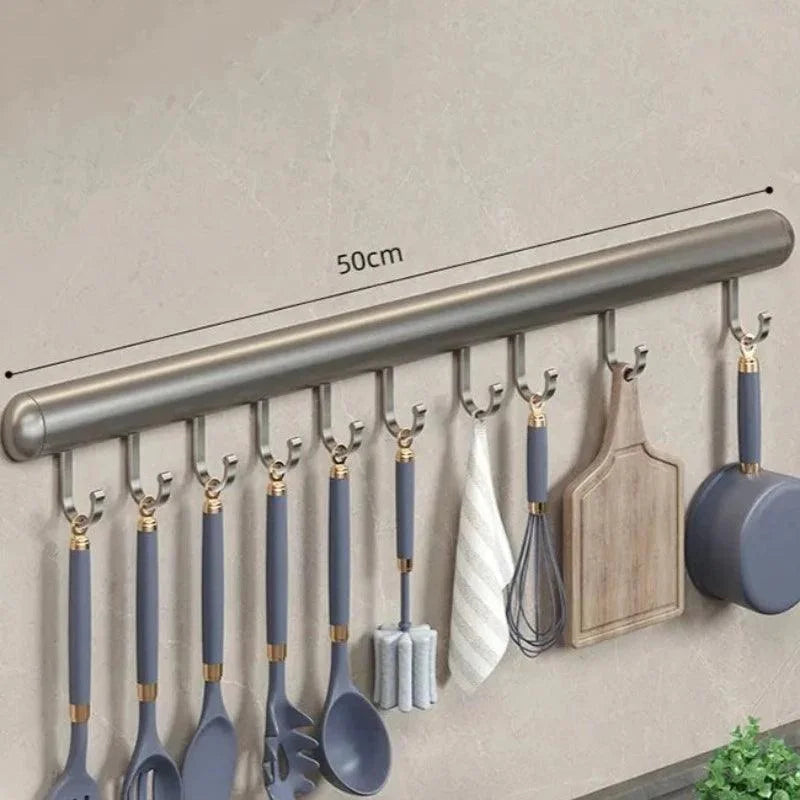 Suporte de Parede Multiuso para Utensílios de Cozinha
