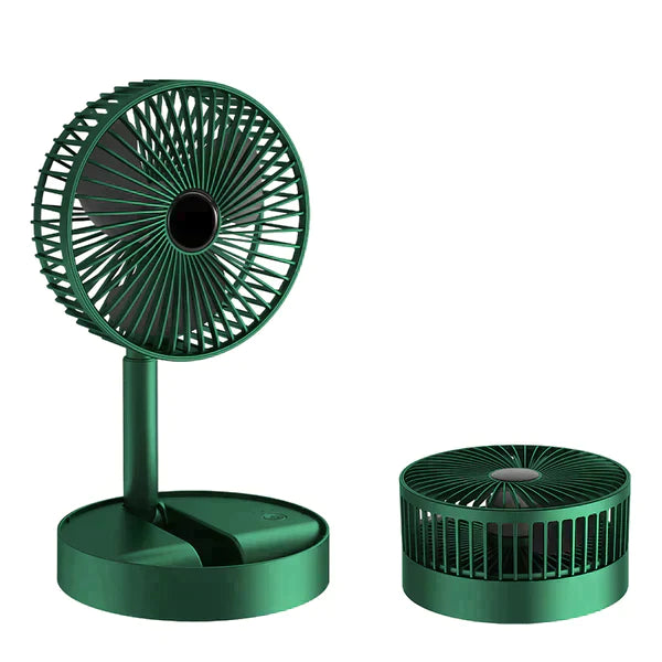 Ventilador Portátil Silencioso e Recarregável com Controle Remoto - Compacto, Dobrável e Econômico - Decora Byte