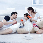 Ventilador Portátil Silencioso e Recarregável com Controle Remoto - Compacto, Dobrável e Econômico - Decora Byte