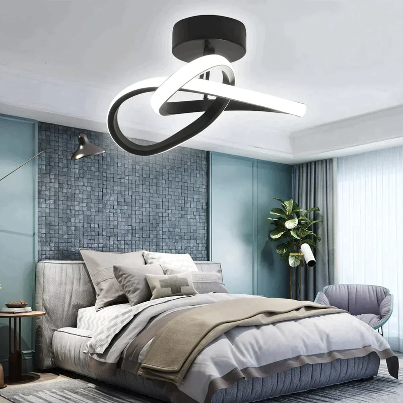 Lustre Para Sala Moderno em LED - Design Abstrato e Iluminação Eficiente para Ambientes Elegantes - Decora Byte