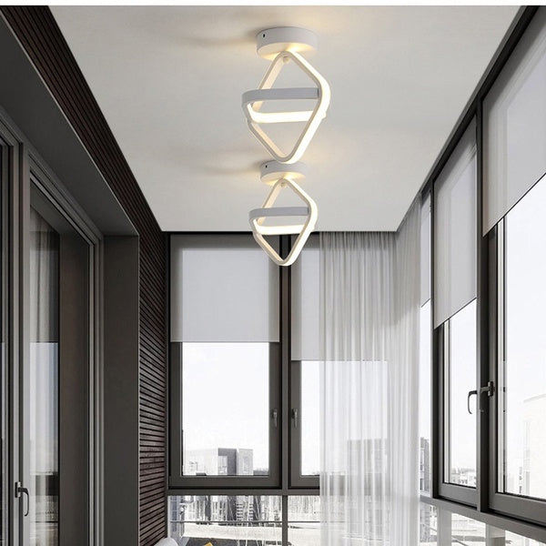 Lustre Para Sala Moderno em LED - Design Abstrato e Iluminação Eficiente para Ambientes Elegantes - Decora Byte
