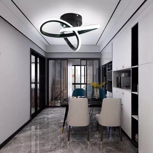 Lustre Para Sala Moderno em LED - Design Abstrato e Iluminação Eficiente para Ambientes Elegantes - Decora Byte