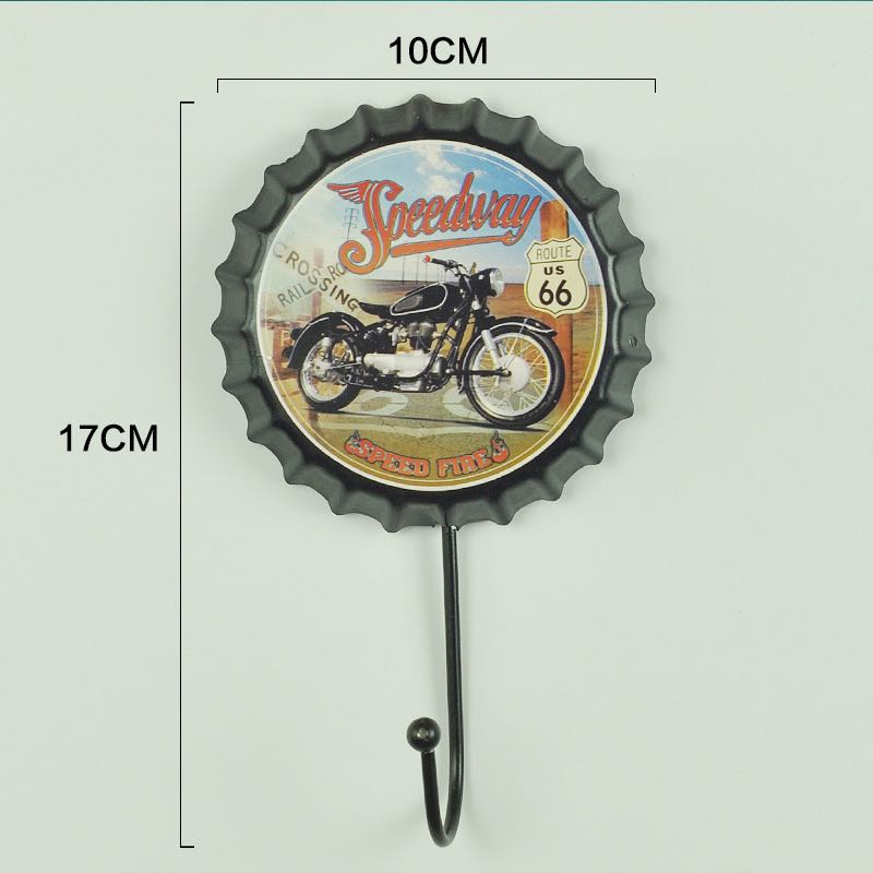 Gancho de Parede Retro Decorativo de Cerveja - Estilo Único para Organização e Decoração - Decora Byte