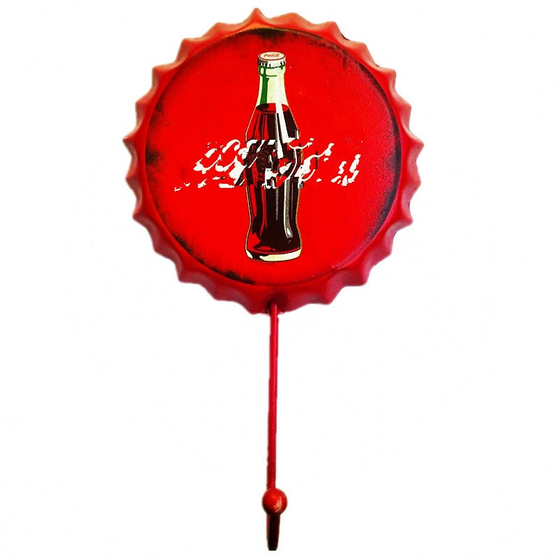 Gancho de Parede Retro Decorativo de Cerveja - Estilo Único para Organização e Decoração - Decora Byte