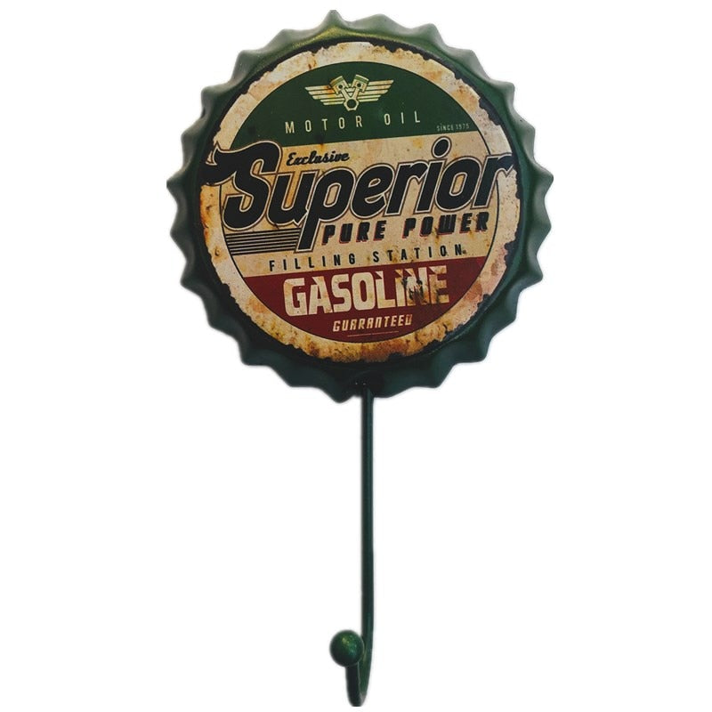 Gancho de Parede Retro Decorativo de Cerveja - Estilo Único para Organização e Decoração - Decora Byte