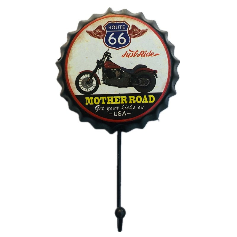 Gancho de Parede Retro Decorativo de Cerveja - Estilo Único para Organização e Decoração - Decora Byte
