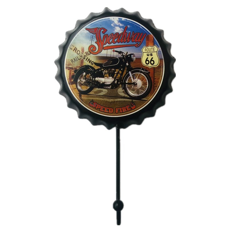 Gancho de Parede Retro Decorativo de Cerveja - Estilo Único para Organização e Decoração - Decora Byte