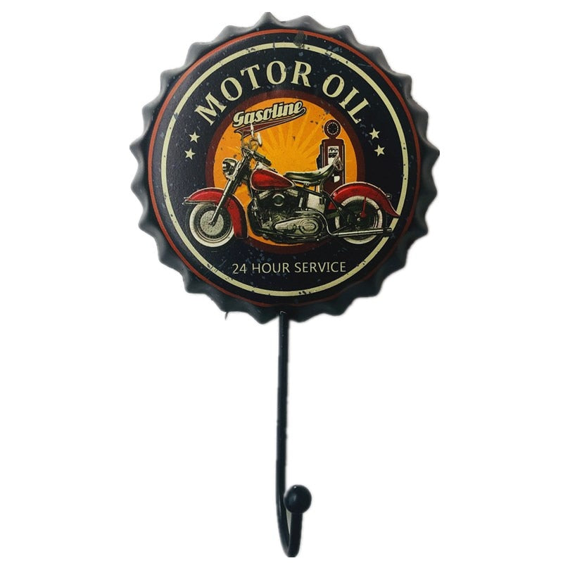 Gancho de Parede Retro Decorativo de Cerveja - Estilo Único para Organização e Decoração - Decora Byte