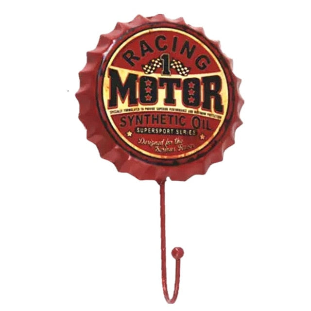 Gancho de Parede Retro Decorativo de Cerveja - Estilo Único para Organização e Decoração - Decora Byte